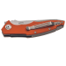 Couteau pliant MKM Raut By Viper MK.VP01GFOR manche en titanium/G10 orange 12cm front flipper + étui