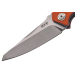 Couteau pliant MKM Raut By Viper MK.VP01GFOR manche en titanium/G10 orange 12cm front flipper + étui