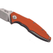 Couteau pliant MKM Raut By Viper MK.VP01GFOR manche en titanium/G10 orange 12cm front flipper + étui
