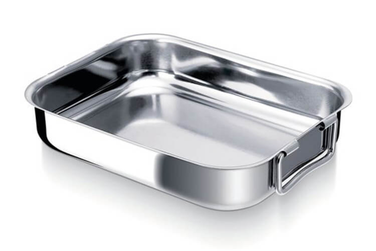 Plat à four Beka en inox avec poignées