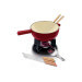 Service à fondue à fromage Beka Belledone en fonte émaillée pour 6 personnes - Coloris rouge