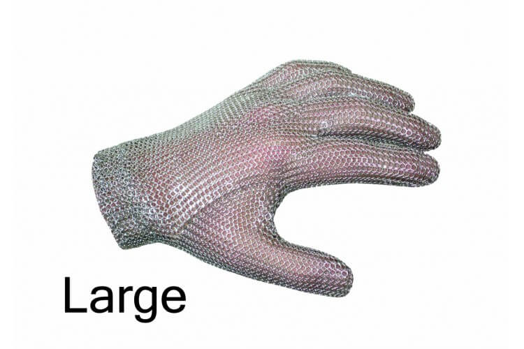 Gant de protection cotte de mailles inox ambidextre WILCO Taille L