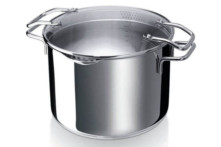 Cuiseur &agrave; p&acirc;tes/l&eacute;gumes Beka Emporo en inox 24cm avec couvercle passoire
