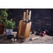 Bloc de couteaux incliné vide Beka Nomad en bois d'acacia