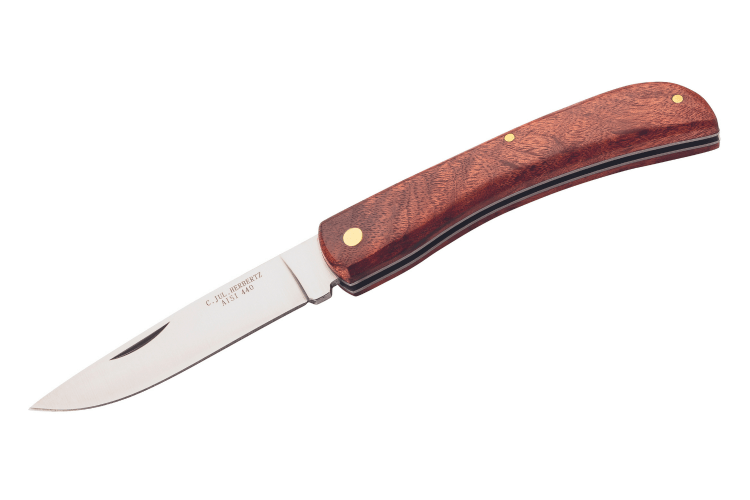 Couteau pliant Herbertz 587110 manche en bois de racine 10,5cm 