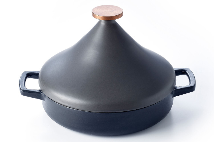 Plat &agrave; tajine Beka Nori en fonte &eacute;maill&eacute;e 28cm
