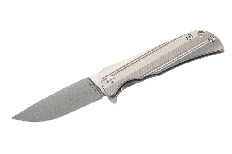 Couteau pliant Herbertz 533211 manche l&eacute;ger et robuste en titane 10,4cm