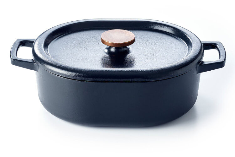 Cocotte ovale Beka Nori en fonte émaillée 31cm