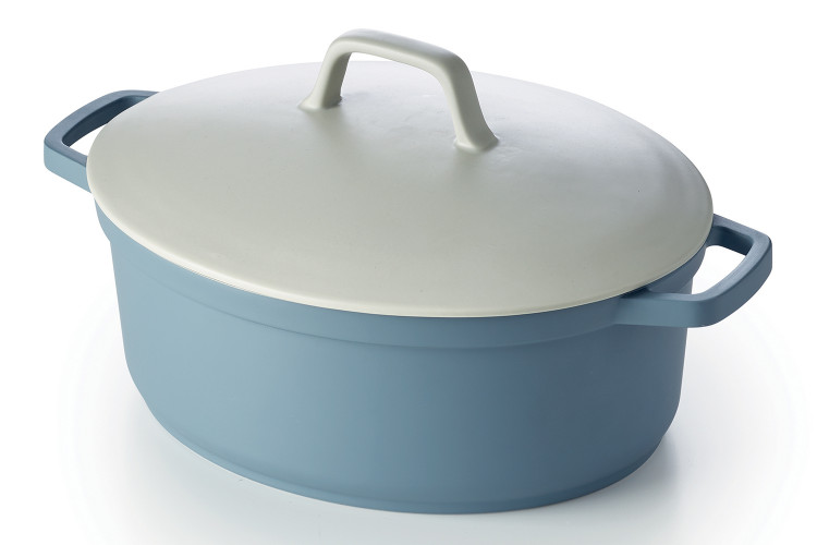 Cocotte ovale Beka Papillon en fonte d'aluminium 31cm