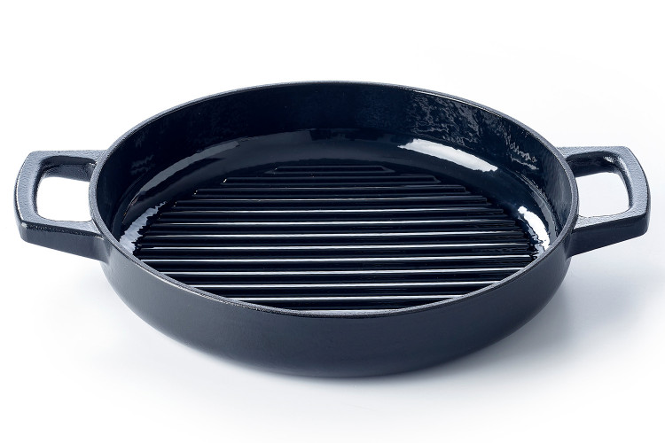 Po&ecirc;le grill Beka Nori en fonte &eacute;maill&eacute;e 28cm