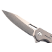 Couteau pliant Herbertz 593512 manche robuste en titanium gris 11,8cm