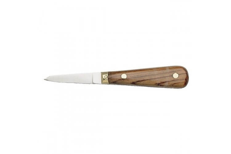 Couteau à huitre lancette manche palissandre lame inox