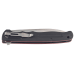 Couteau pliant Herbertz 591217 manche en acier inox/G10 rouge et noir 16,5cm