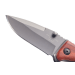 Couteau pliant Herbertz 582909 manche en titane/bois de cocobolo 9cm + chaîne à billes