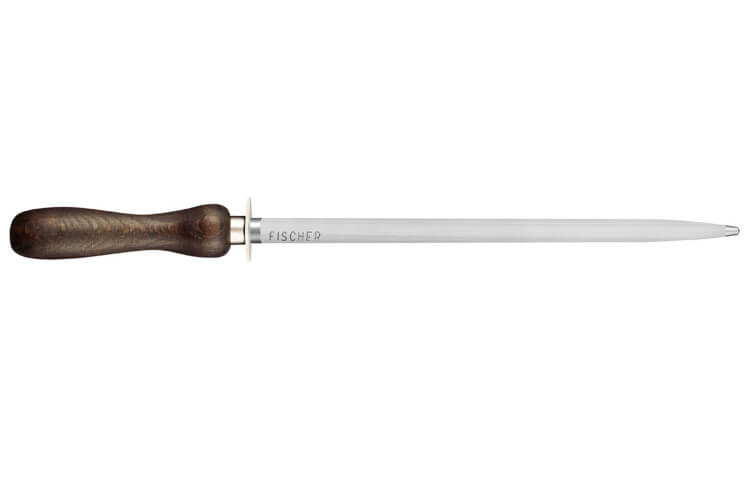 Fusil à aiguiser Fischer mèche ronde 20cm manche en bois