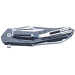 Couteau pliant Herbertz 596511 manche squelette en acier inoxydable noir 11cm