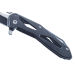 Couteau pliant Herbertz 596511 manche squelette en acier inoxydable noir 11cm