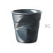 Tasse Revol Cappuccino Froissé 18cl en porcelaine Graphite