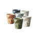 Tasse Revol Cappuccino Froissé 18cl en porcelaine Graphite