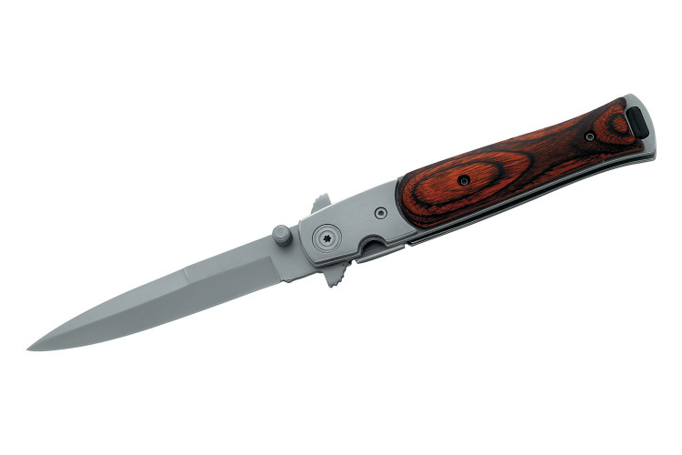 Couteau pliant Herbertz 202612 lame stiletto et manche pakkawood 12,1cm