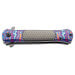 Couteau pliant Herbertz 590912 manche inox imprimé multicolore 11,5cm + étui