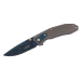 Couteau pliant Herbertz 533912 manche en acier inox finition damassée 11,3cm