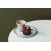 Tasse Revol Cappuccino Froissé 18cl en porcelaine Gris Galet