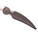 Couteau pliant Herbertz 570013 manche plume d'oiseau en alliage de zinc 11,5cm