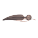 Couteau pliant Herbertz 570013 manche plume d'oiseau en alliage de zinc 11,5cm