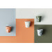 Tasse Revol Espresso Froissé 8cl en porcelaine Bleu Mistral