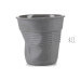 Tasse Revol Espresso Froissé 8cl Recyclay Gris