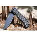 Couteau pliant Camillus Erupt manche en nylon noir et fibres de verre à motif cubique 7,8cm