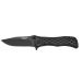 Couteau pliant Camillus Erupt manche en nylon noir et fibres de verre à motif cubique 7,8cm