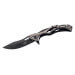 Couteau pliant Herbertz 592912 squelette blackwashed manche inox/alu 12cm