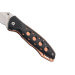 Couteau pliant Herbertz 568411 manche ajouré en alu noir / plaquette inox bronze 11,5cm