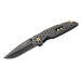 Couteau pliant Herbertz 584612 manche avec index cranté stonewashed sombre tout inox 12cm