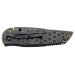 Couteau pliant Herbertz 584612 manche avec index cranté stonewashed sombre tout inox 12cm