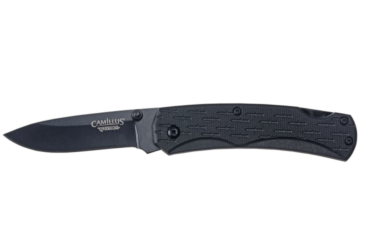 Couteau pliant Camillus CamLite manche en nylon et fibres de verre noir 10cm
