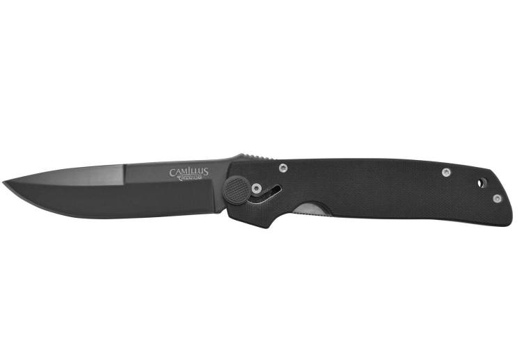 Couteau pliant Camillus Cuda manche en G10 noir 13cm 