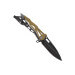 Couteau pliant Herbertz 578712 lame drop point manche squelette nylon et inox 11cm