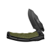 Couteau pliant Camillus FK-7.5 manche en nylon renforcé de verre/caoutchouc thermoplastique noir et vert 11,4cm
