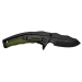 Couteau pliant Camillus FK-7.5 manche en nylon renforcé de verre/caoutchouc thermoplastique noir et vert 11,4cm