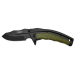 Couteau pliant Camillus FK-7.5 manche en nylon renforcé de verre/caoutchouc thermoplastique noir et vert 11,4cm