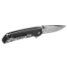 Couteau pliant Camillus TRC lame à effet miroir manche en fibre de carbone noir 10,9cm
