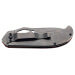 Couteau pliant Herbertz 591912 tout acier inox stonewashed décor tête de mort 11,8cm
