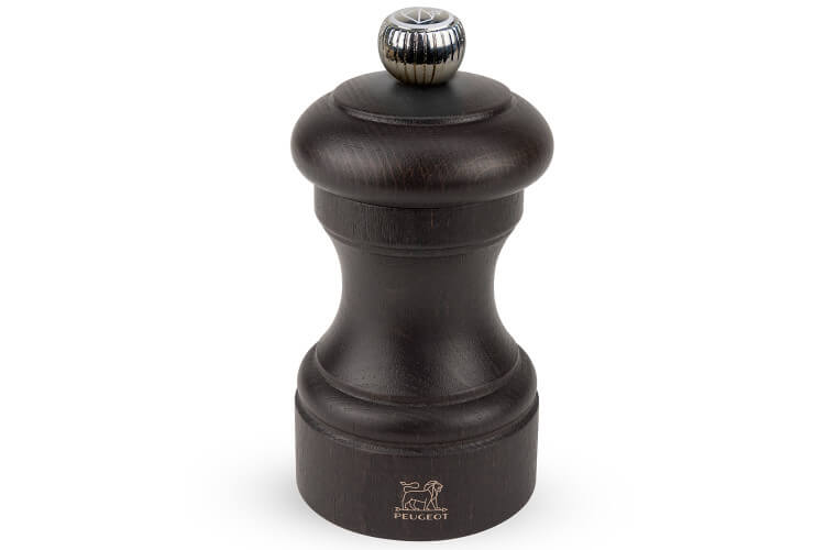 Moulin à sel manuel Peugeot Bistro 10cm en bois chocolat