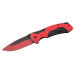 Couteau pliant Herbertz 568312 manche compact en aluminium rouge et noir 12cm