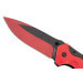 Couteau pliant Herbertz 568312 manche compact en aluminium rouge et noir 12cm