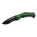 Couteau pliant Herbertz 565912 manche cranté aluminium noir / vert 12,2cm