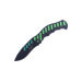 Couteau pliant Herbertz 565912 manche cranté aluminium noir / vert 12,2cm